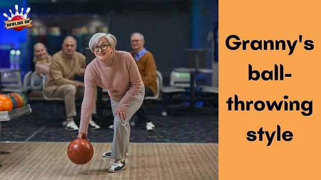 Grannys ball-throwing style